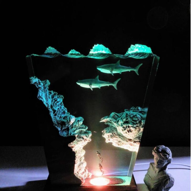 CUSTOM SHARK LAMPS