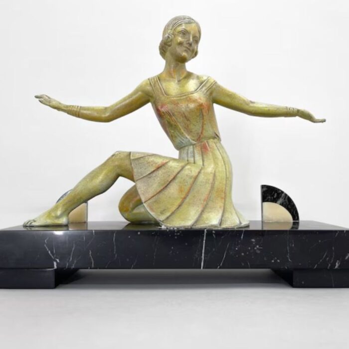 ART DECO STATUE OF A DANCER BY MOLINS