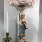 VINTAGE CERAMIC FIGURAL LAMP