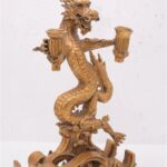 GOLD DRAGON STATUE