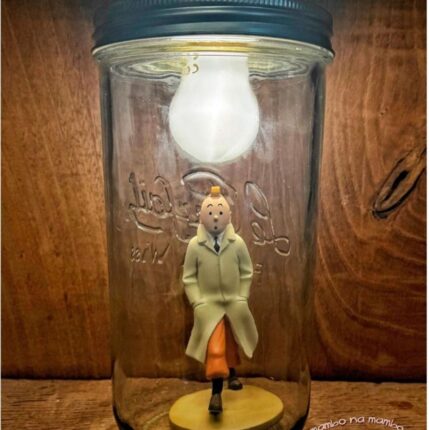TINTIN WALKING LIGHT JAR HANDMADE FOR YOU