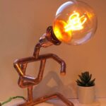 COPPER PIPE TABLE DESK LAMP