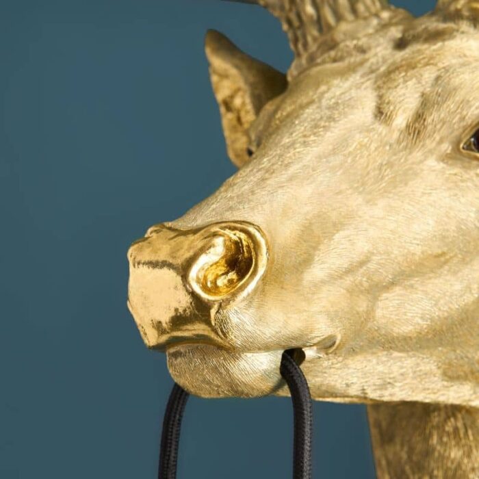 Wall Lamp Stag Harry Gold