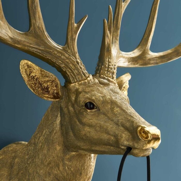 Wall Lamp Stag Harry Gold