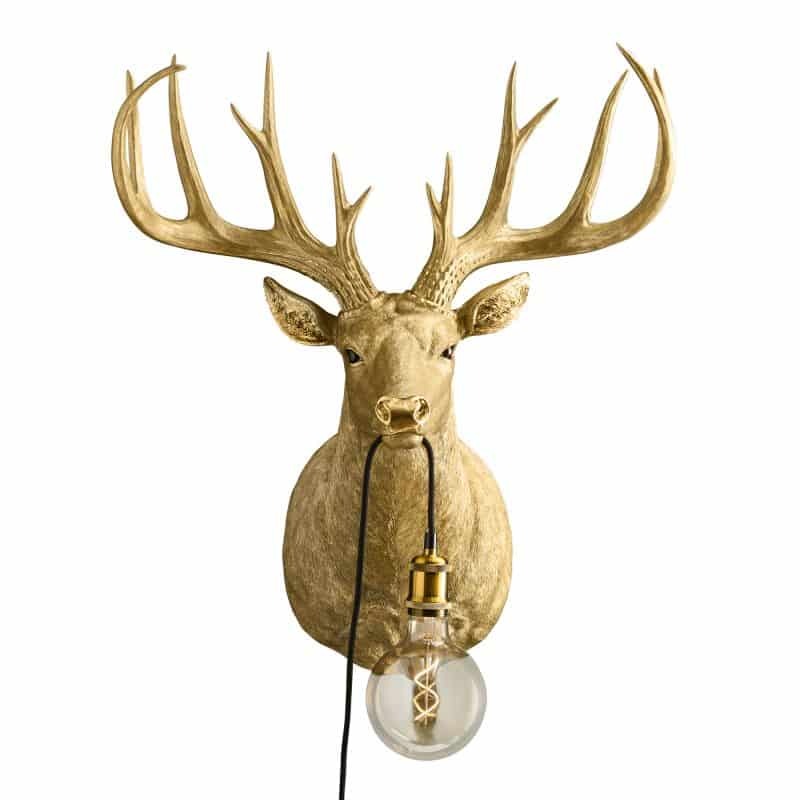 Wall Lamp Stag Harry Gold