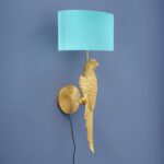 Wall Lamp Parrot Percy Right Gold-Turquoise
