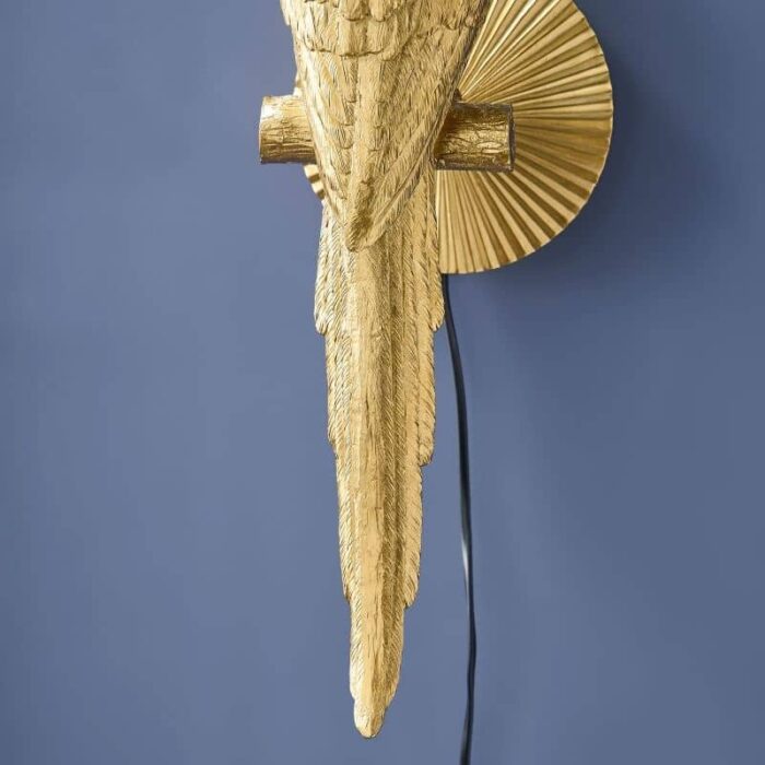Wall Lamp Parrot Percy Right Gold-Turquoise