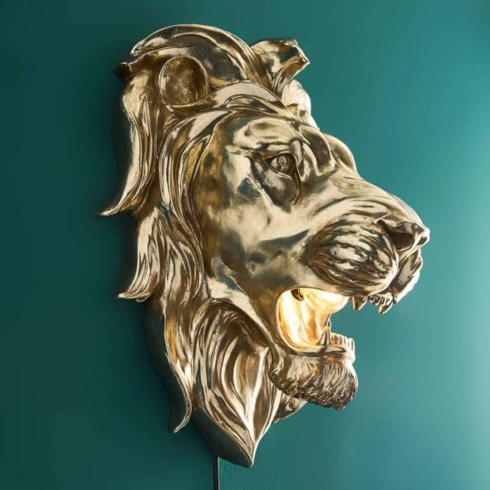 Wall Lamp King Lion Gold