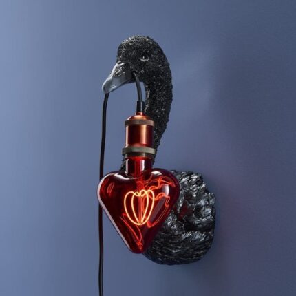 WALL LIGHT SWAN BABY PETRA BLACK