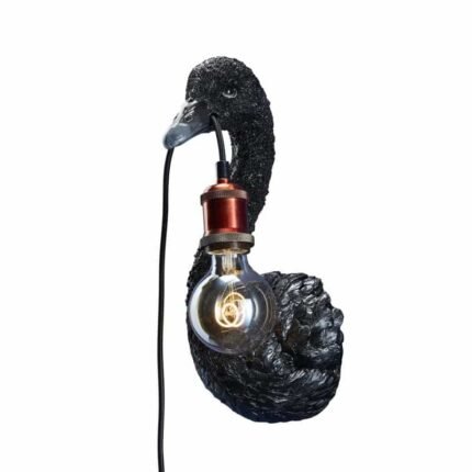 Wall Light Swan Baby Petra Black