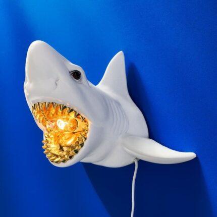 Wall Lamp Shark Sharky White-Gold