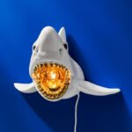 Wall Lamp Shark Sharky White-Gold