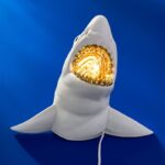 Wall Lamp Shark Sharky White-Gold