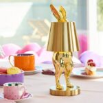 Table Lamp Rabbit Led Hiding Rabbit Glossy Gold