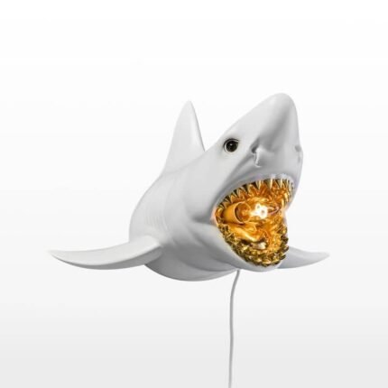 Wall Lamp Shark Sharky White-Gold