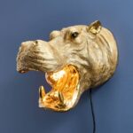 Wall Lamp Hippopotamus Patty Gold