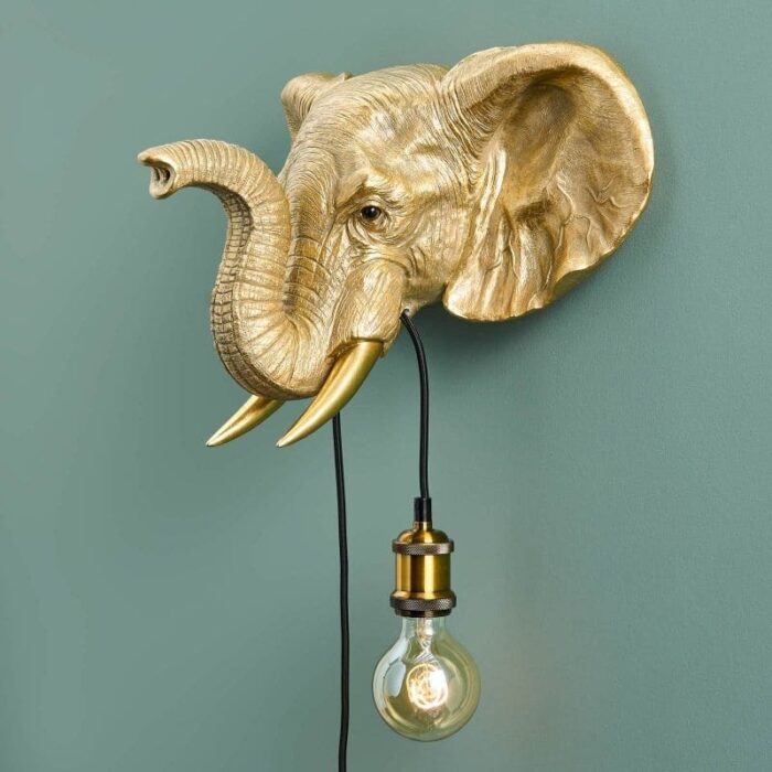 Wall Lamp Elephant Jumbo Gold