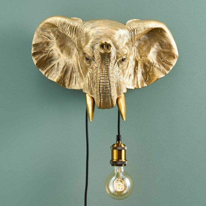Wall Lamp Elephant Jumbo Gold