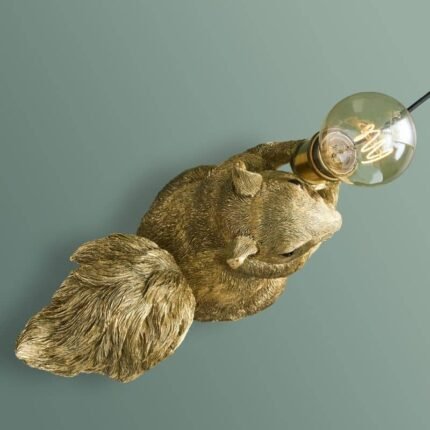 Table Lamp Squirrel Eduard Eichhorn Gold