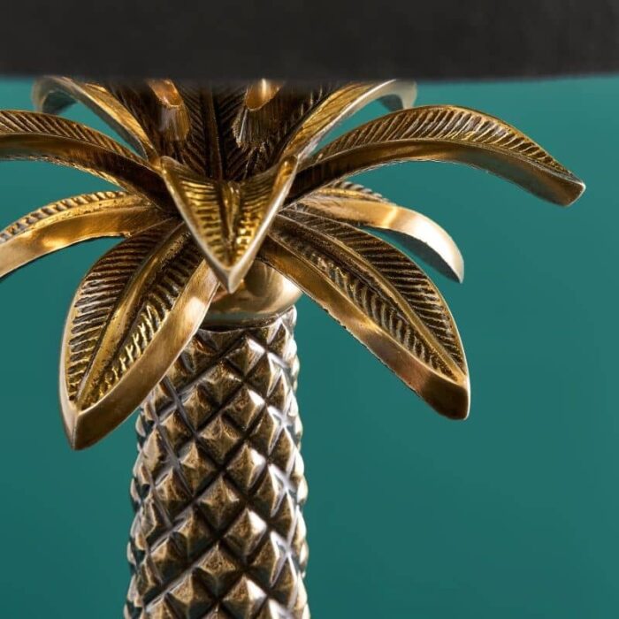Table Lamp Palm Tree Gold-Black