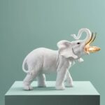 Table Lamp Elephant Dumbo White-Gold