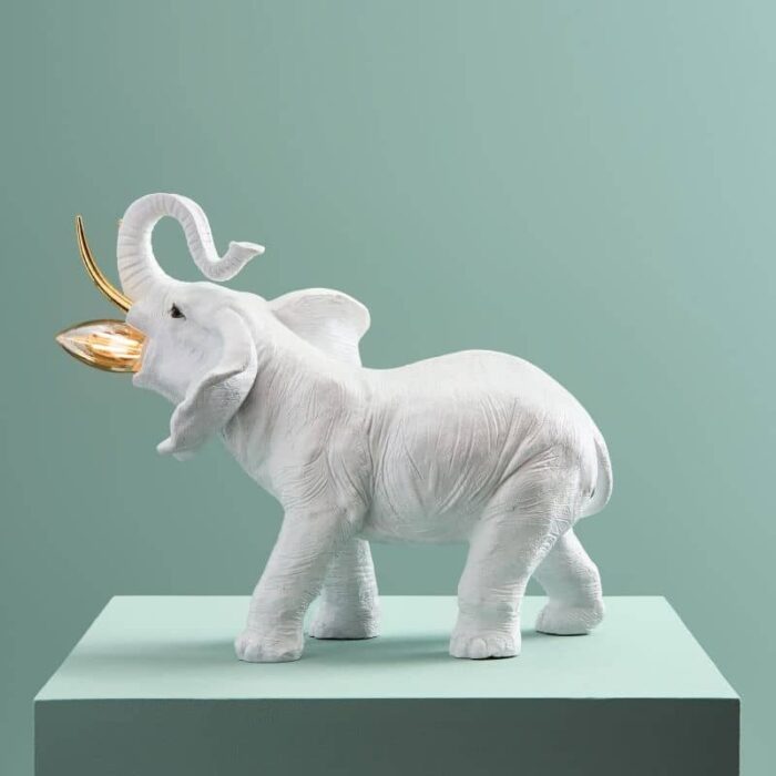Table Lamp Elephant Dumbo White-Gold