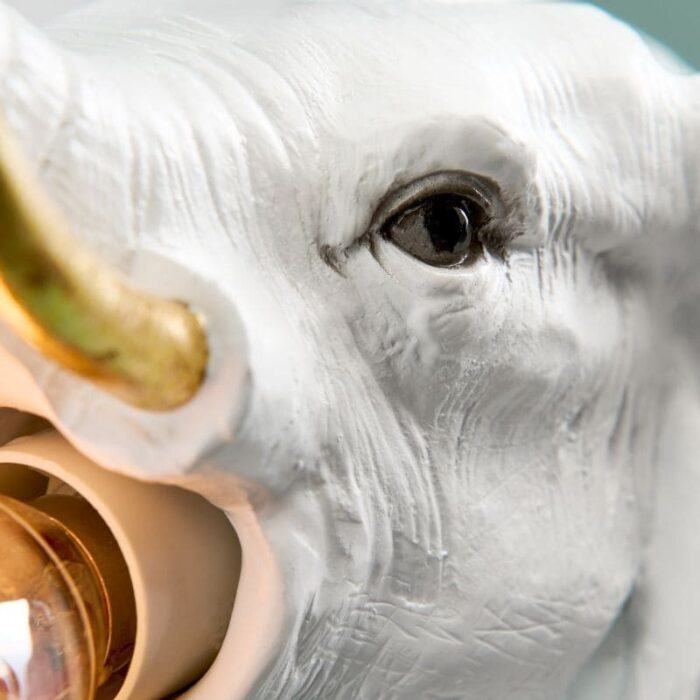 Table Lamp Elephant Dumbo White-Gold