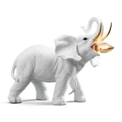 Table Lamp Elephant Dumbo White-Gold