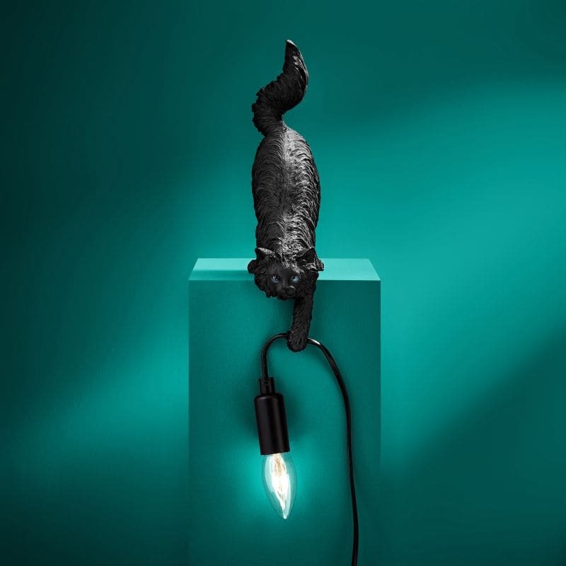 Table Lamp Cat Chichi Black