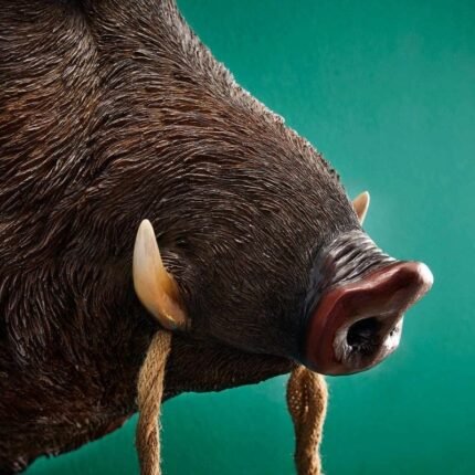 Wall Lamp Wild Boar / Pig Willy Brown