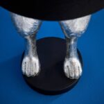 Tischleuchte Hase Hiding Bunny Silver-Black