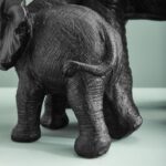 Side Table Elephants Mali and Kisha Black