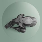 Side Table Elephants Mali and Kisha Black