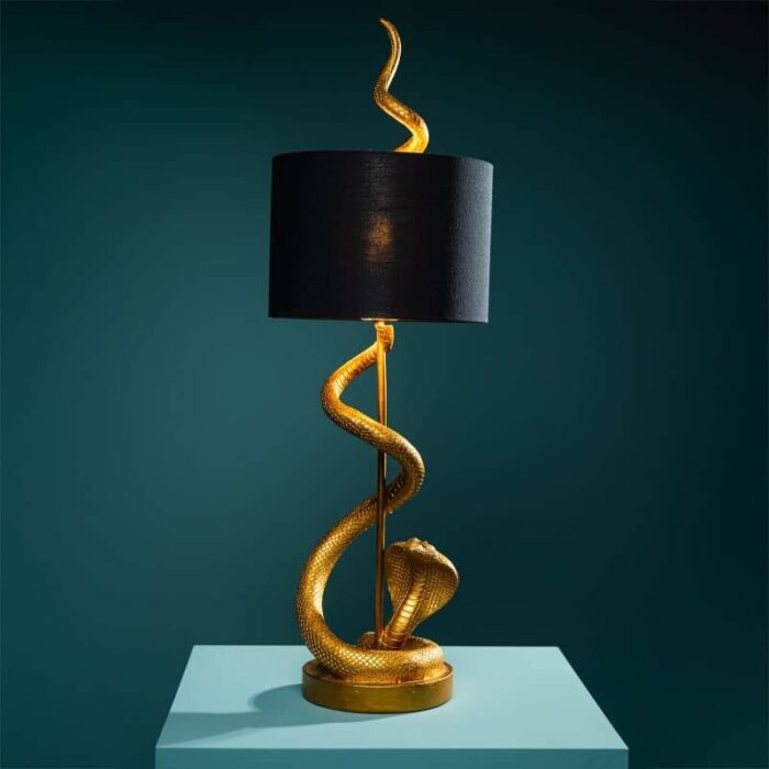Table Lamp Snake Kaara Gold