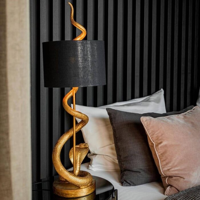 Table Lamp Snake Kaara Gold