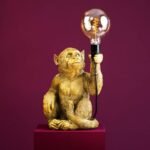 Table Lamp Monkey Abu Gold