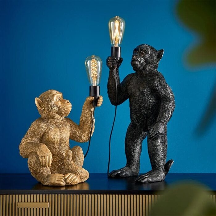 Table Lamp Monkey Koko Black