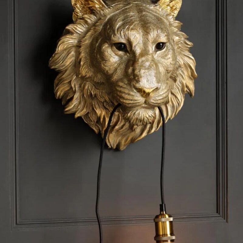 LION HEAD WALL LIGHT