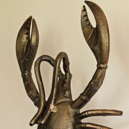 BRASS-EFFECT LOBSTER WALL LIGHT