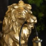 QUIRKY GOLD LION LAMP