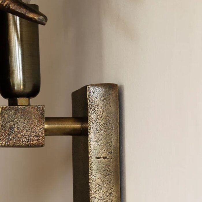 BRASS-EFFECT LOBSTER WALL LIGHT