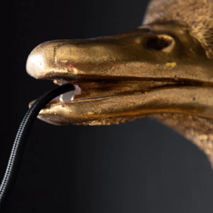 ANTIQUE BRONZE OSTRICH WALL LIGHT