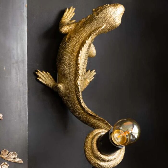 GOLD LIZARD TABLE/WALL LIGHT