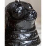 STANLEY THE BLACK SEAL TABLE LAMP WITH LINEN SHADE