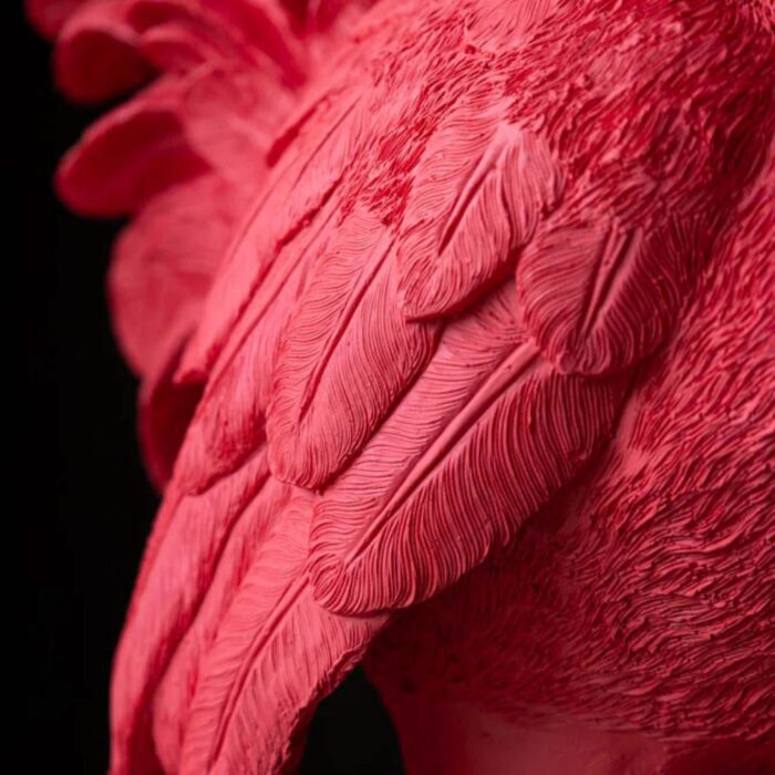 FABULOUS PINK OSTRICH FLOOR LAMP