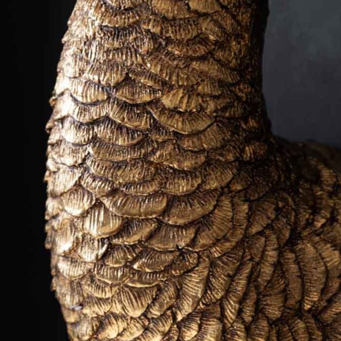 ANTIQUE BRONZE OSTRICH WALL LIGHT