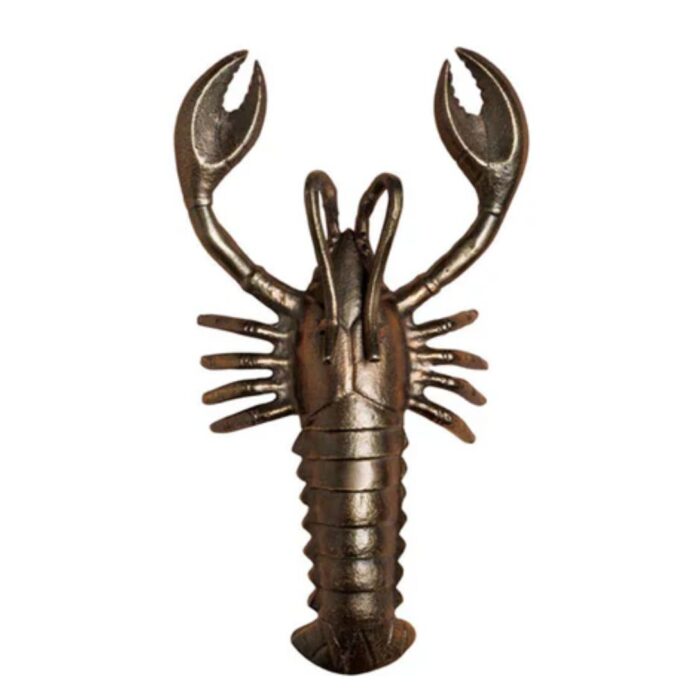 BRASS-EFFECT LOBSTER WALL LIGHT