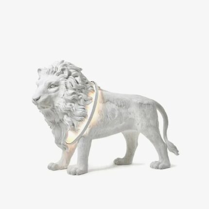 LION SCULPTURE FLOOR LAMP
