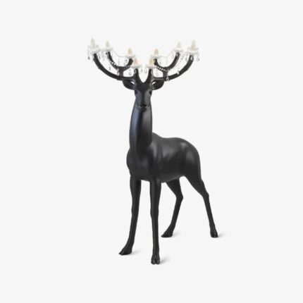 FAWN SCULPTURE FLOOR LAMP BLACK