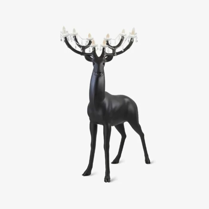 FAWN SCULPTURE FLOOR LAMP BLACK